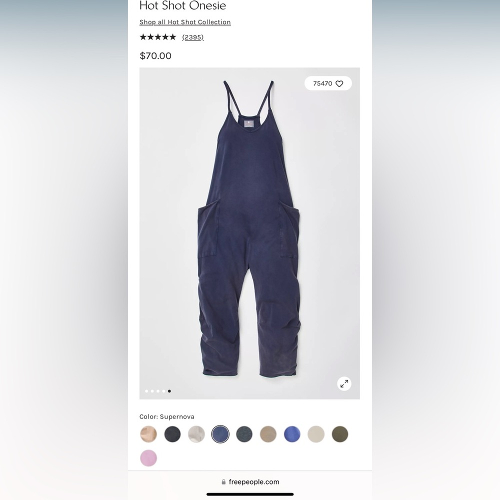 FREE PEOPLE Hot Shot Onesie